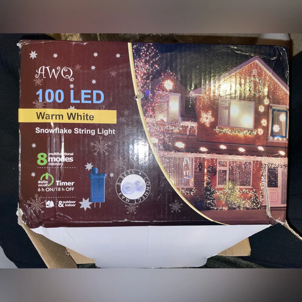 Snowflake String Lights